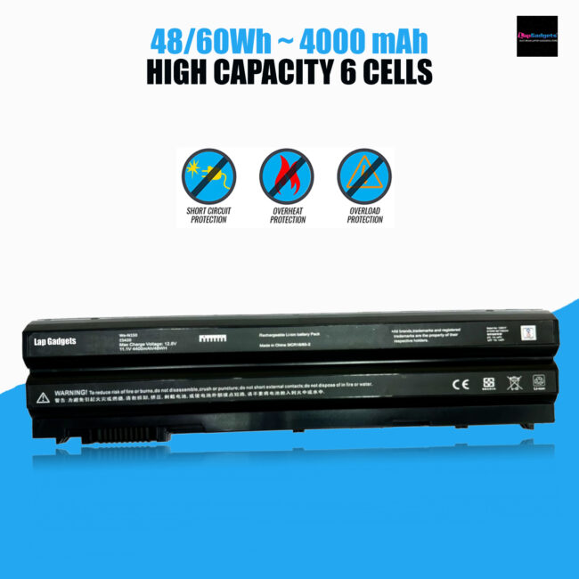 Dell 6 Cell Battery For Inspiron 5520