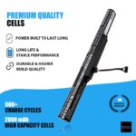 High-Capacity Lenovo Z51-70 Ideapad 500 Battery - 14.4V / 14.88V 2800/2200/2000mAh - L14S4A01, L14L4E01, 4ICR19/66 Li-ion Battery Replacement