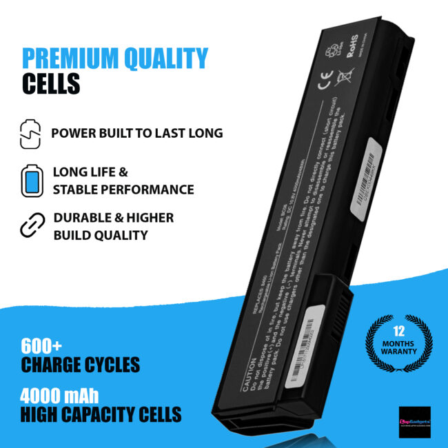 HP EliteBook 8570p, HP 8460P, HP 6360B Laptop Battery