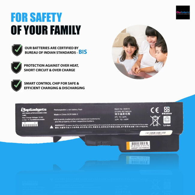 Lap Gadgets battery for Lenovo G560, G460, G570, G575, Z570, Z560, Z575 PN: L09S6Y02 compatible Battery