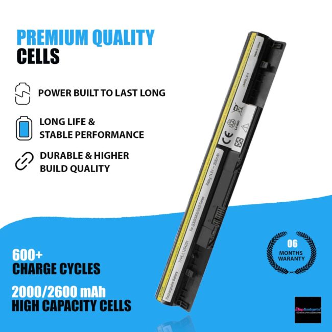 Lenovo Ideapad S300 Battery - Compatible with S310 S400 S410 S415 M30 M30-70 M40 M40-70 - 4 Cell Laptop Battery