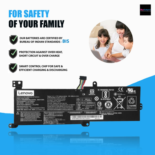 Lenovo L16L2PB3 Battery for IdeaPad 320 Series - Perfect Fit for 320-14IAP, 320-14AST, 320-15IAP, 320-15AST, 320-15ABR, 320-15ABR Touch, Xiaoxin 5000 - Compatible with L16L2PB1, L16L2PB2
