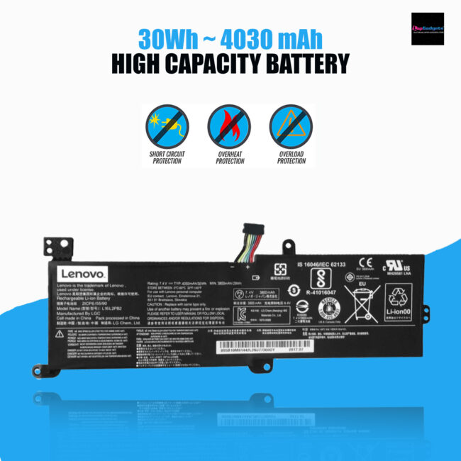 Lenovo L16L2PB3 Battery for IdeaPad 320 Series - Perfect Fit for 320-14IAP, 320-14AST, 320-15IAP, 320-15AST, 320-15ABR, 320-15ABR Touch, Xiaoxin 5000 - Compatible with L16L2PB1, L16L2PB2