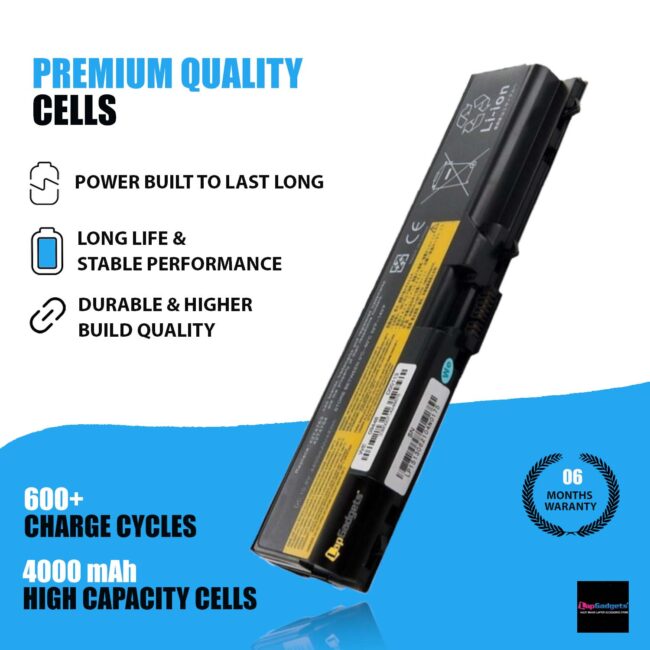 Lenovo Thinkpad Edge 14, Edge 15, L410, SL410, L510, L420, L520, T410, T420, T510, T520, battery