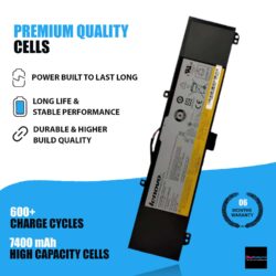 Replacement Battery for Lenovo Y50-70 Y50-80 Series - Compatible with L13M4P02 L13M4PO2 L13N4P01 L13N4PO1 21CP5/57/128-2