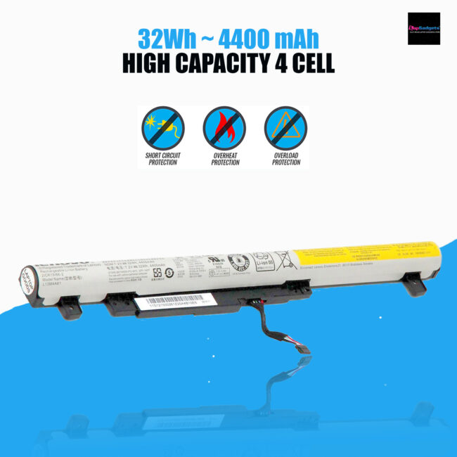 Original Lenovo IdeaPad Flex 2-14 IdeaPad Flex 2-15 battery, L13L4E61 32wh