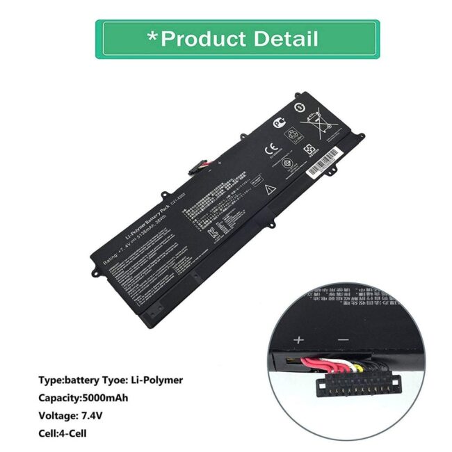 Asus battery for C21-X202, VivoBook F201E, X202E, F202E, Q200E, R200E, R201E, S200, S200L, X201E