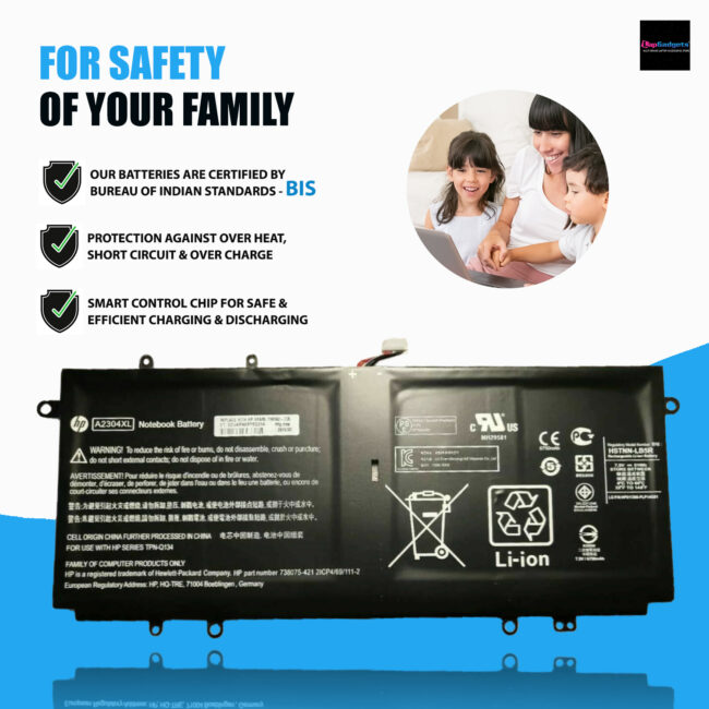HP RG04XL battery for Spectre 13-3000