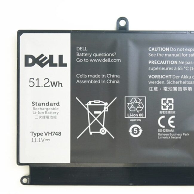Dell Vostro 5460 / 5470 / 5480 / 5560 / 4-cell 51.2Wh Original Laptop Battery - VH748 w/ 1 Year Warranty