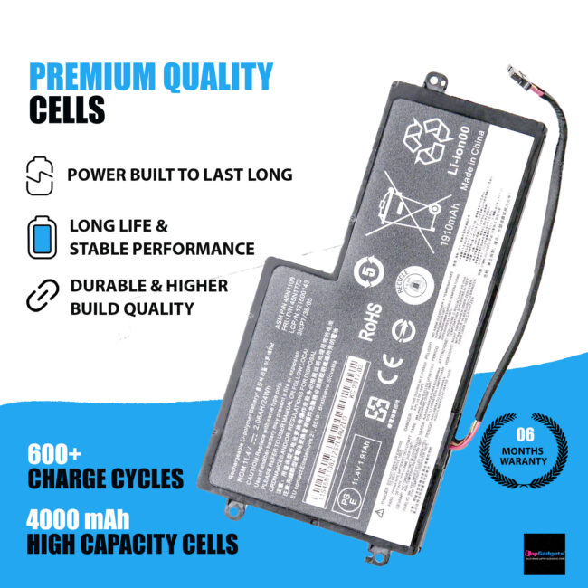 Lenovo 45N1108 battery For X240 X240S X250 X250S T440 T440S T540 K2450 S440 S540 Series, Part no:-45N1108 45N1109