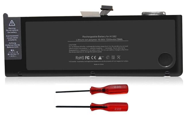Laptop Battery for Unibody Macbook Pro 15 Inch Core i7 A1286 A1382 (only for Early 2011 Late 2011 Mid 2012)