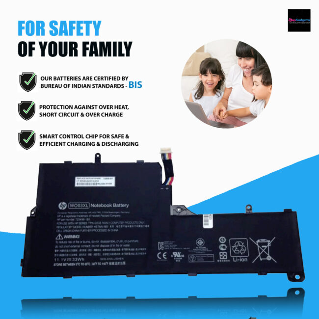 HP WO03XL Battery