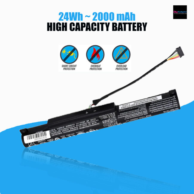 Lenovo L14S3A01 Battery for IdeaPad 100-15IBY Series L14C3A01 (IDEAPAD 100-15) L14C3A01 L14S3A01 10.8V 2000 mAh 24wh