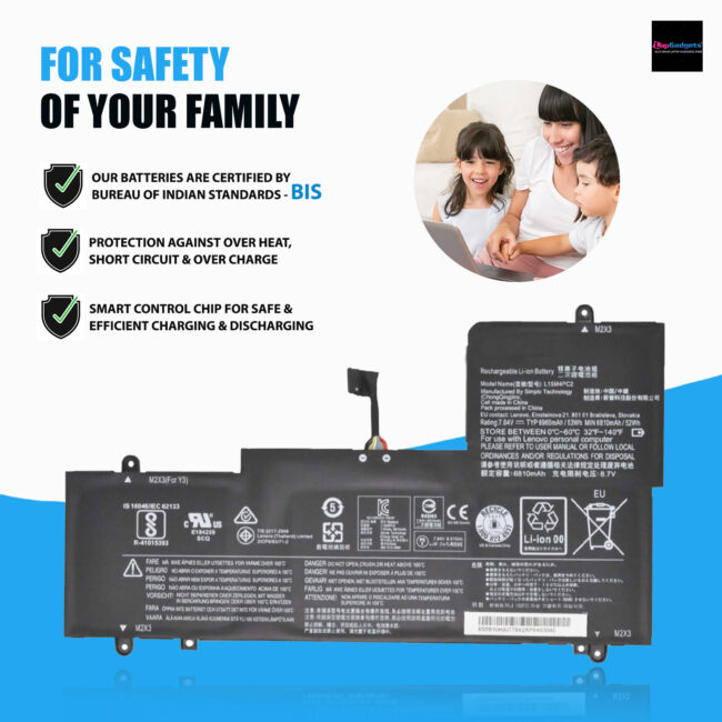L15M4PC2 Battery For Lenovo YOGA 710-14ISK Yoga 710-15IKB Yoga 710-15ISK