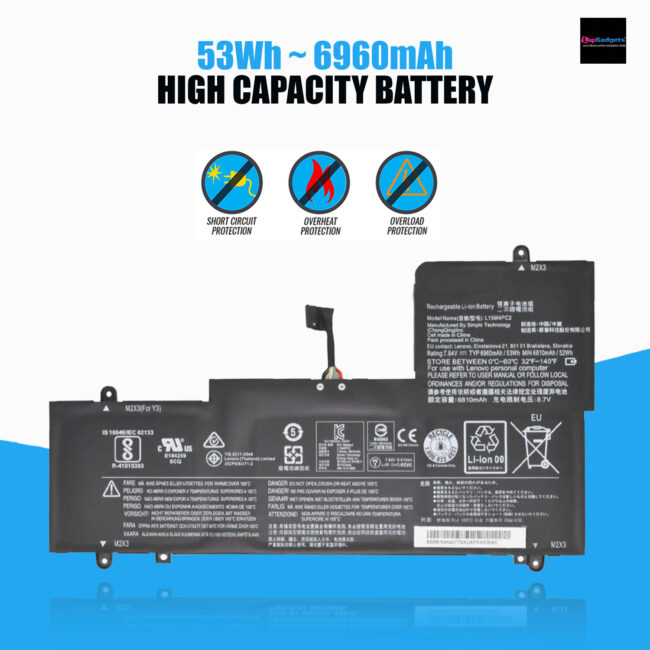 L15M4PC2 Battery For Lenovo YOGA 710-14ISK Yoga 710-15IKB Yoga 710-15ISK