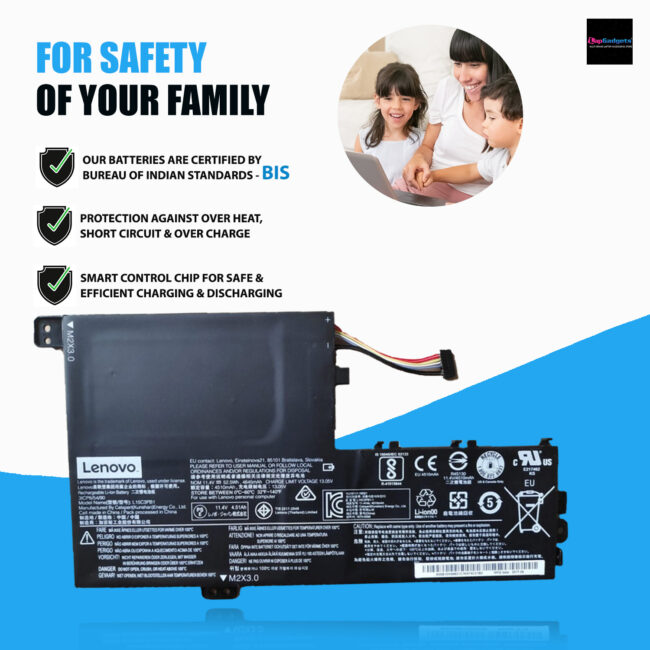 Lenovo L15C3PB1 battery for Ideapad 520S series Flex 4 1470 1480 1580 Yoga 510 Series