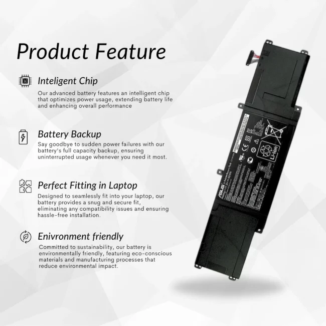 asus-c31n1306-battery-for-ux302la-ux302lg-zenbook-ux302la-zenbook-ux302lg, 6 months Replacement warranty by Lap Gadgets - 10 days money back guarantee