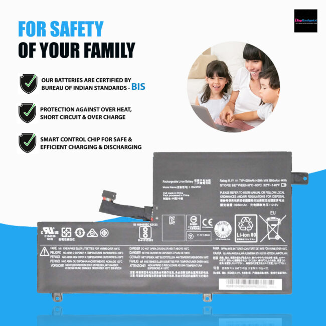 L15M3PB1 battery for Lenovo N22 N22-10 N22-20 N22 Touch N23 N23 Touch N23 Yoga N42 N42-20 Chromebook C330 S330 Series Notebook