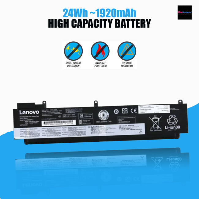 Original Lenovo 00HW022 00HW023 battery for Thinkpad T460s T470s Series SB10F46460