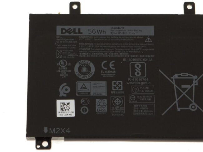 H5H20 Laptop Battery for Dell XPS15 9560 9570 7590 M5520 M5530 5D91C P56F001 05041 62MJV Battery