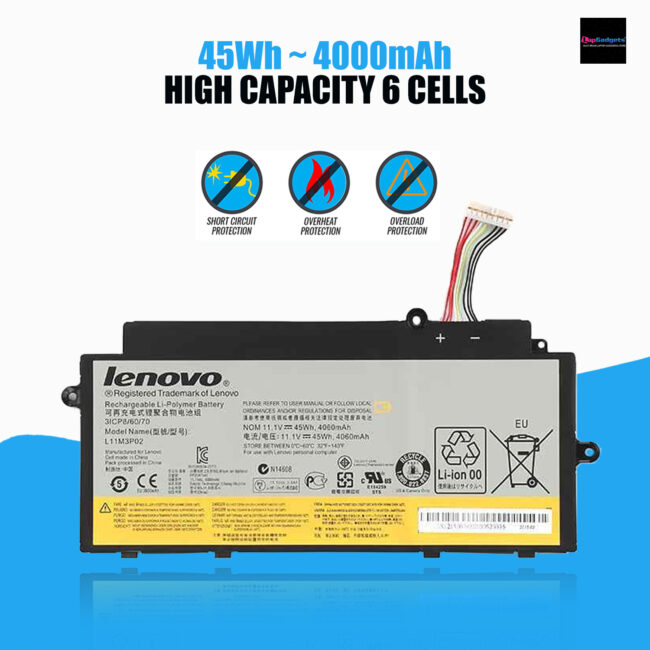 L11M3P02 Laptop Battery Compatible with Lenovo Ideapad U510 U31 Touch