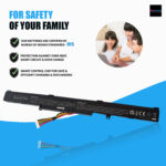 asus-a41n1501-battery, 2200 mah, 32wh gives approx 3 hours backup