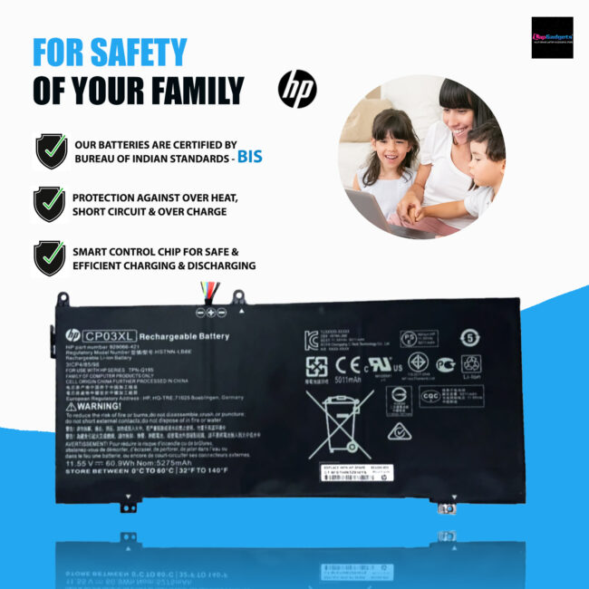 HP CP03XL Battery Replacement for HP