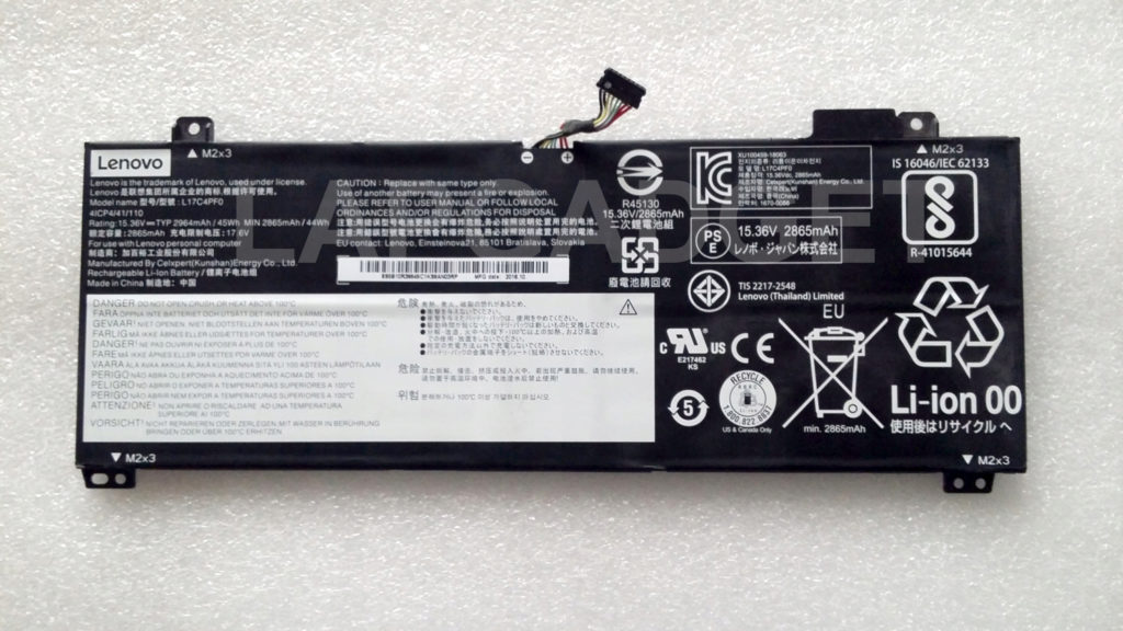 Original Battery Lenovo L17c4pf0 Ideapad S530