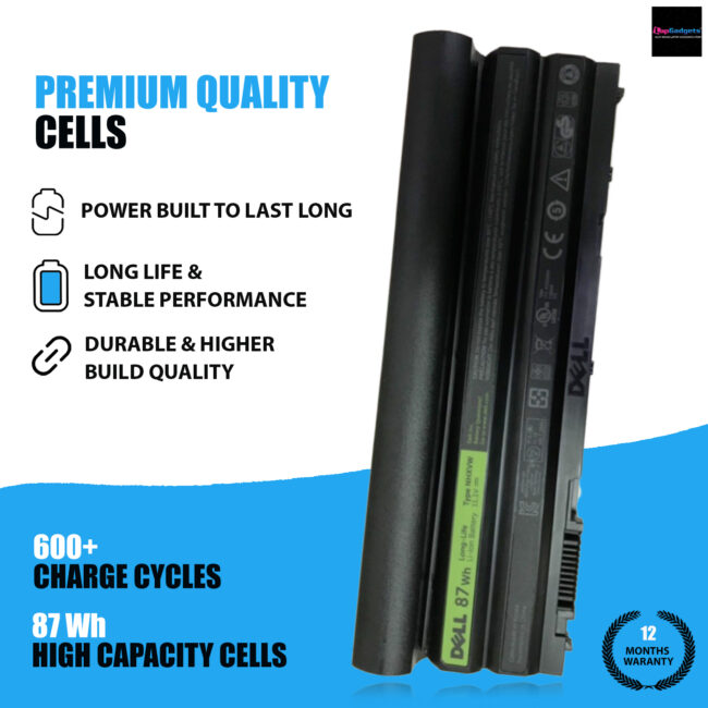 E5420 Original 9-Cell 87Wh Laptop Battery