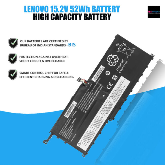 00HW028 00HW029 01AV438 01AV439 01AV409 01AV458 Laptop Battery for Thinkpad X1 Carbon 4th Generation X1 Yoga SB10F46466 SB10F46467 15.2V 52Wh