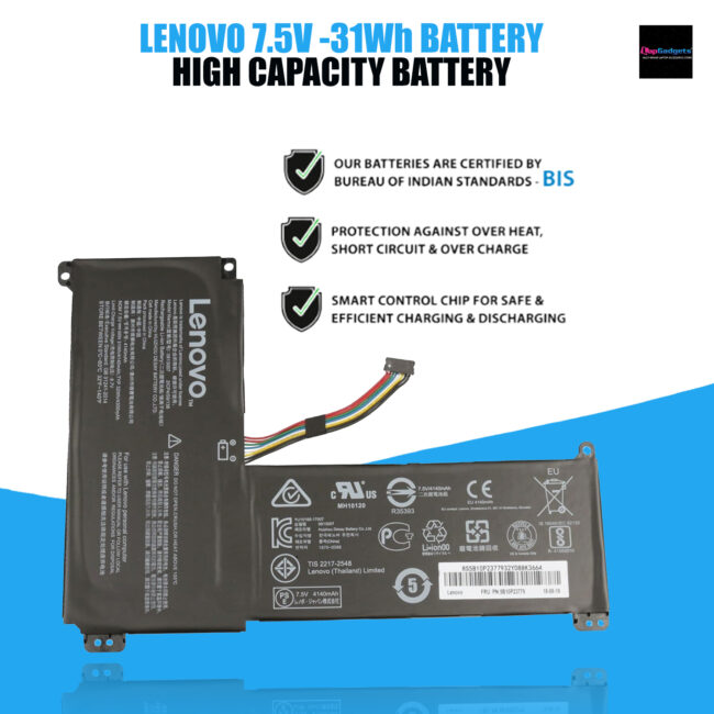 Battery for Lenovo IdeaPad 120S 120S-14IAP Series 7.5V 31Wh 0813007 5B10P23779 BSNO3558E5