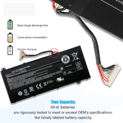 11.55V 5360mAh (61.9Wh) AC17A8M original laptop battery for Acer Spin 3 SP314-52-599W, TravelMate X3410-M-51XY