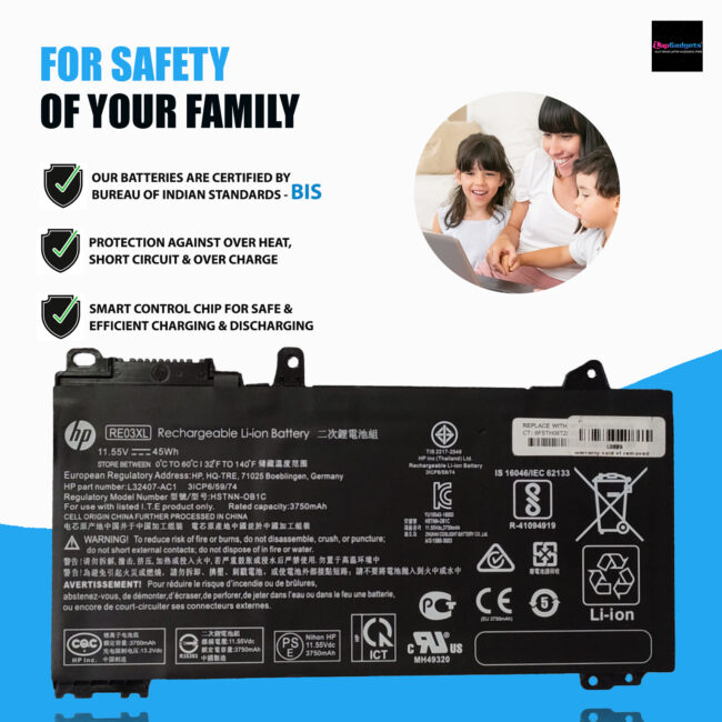 HP RE03XL Battery for ProBook 430