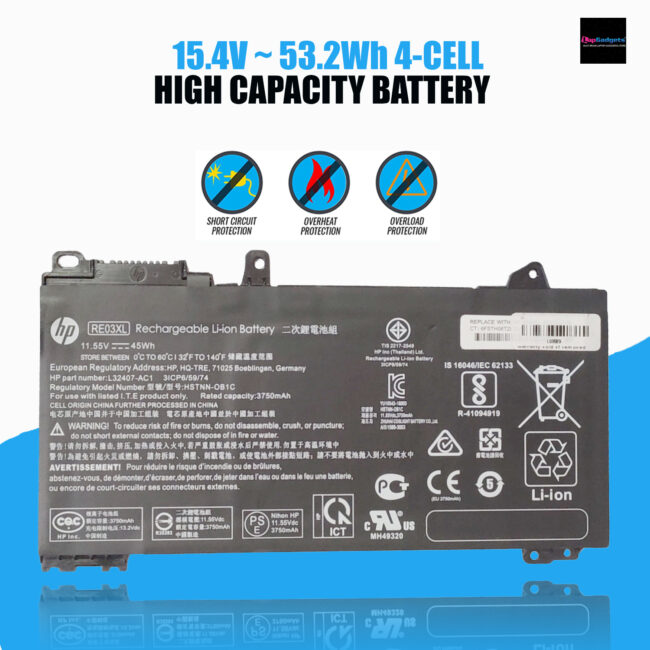 HP RE03XL Battery for ProBook 430