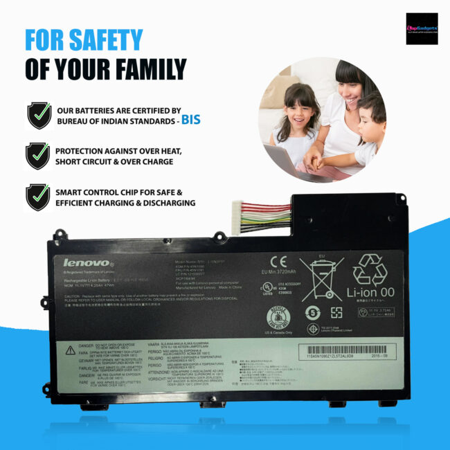 Lenovo L11S3P51 L11N3P51 3720mAh/47Wh Battery for ThinkPad T430U V490U V590U 45N1089 45N1090 45N1091 45N1114 45N1115