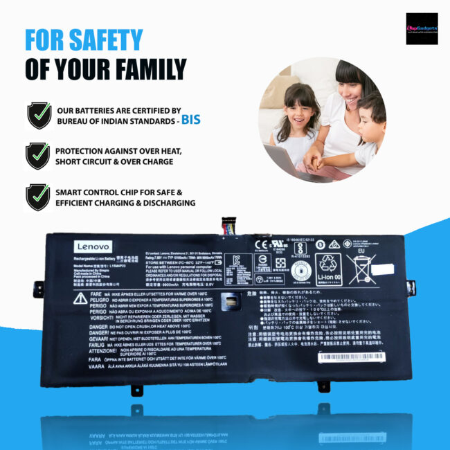 Original Lenovo YOGA 910-13IKB Battery, Part No- L15M4P23 , L15M4P21, L15C4P22, L15C4P21