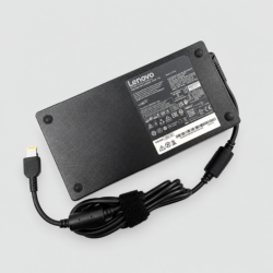 Laptop Battery Replacement | Buy High-Quality Batteries at LAP Gadgets 120 300W Lenovo-compatible laptop charger with yellow Slim Tip connector and Indian three-pin power cord on a light grey background