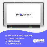 15.6 40 Pin 144hz Non Touch FULL HD IPS Display Screen 1920X1080 for Acer A715-79G Dell G15 P105F LENOVO LEGION 5, HP PAVILION 15-EC2144AX, HP VICTUS 15-FB0122AX HP Pavilion 15-EC1512AX,15-DK1148TX HP OMEN 15-DC0038NF