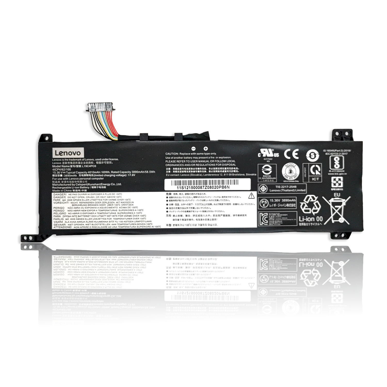 Buy Genuine Lenovo Legion 5 15ARH05 15IMH05 Legion R7000 2020 battery L19C4PC0 4 cell 60wh 4010mAh