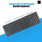 Backlit Keyboard Compatible with Lenovo 320-15ISK, 320-15ABR, 320-15IAP, 320-15AST, 320-15IKB, 320-17ABR, 320-17IKB, 320-17ISK, and 330-15IKB"