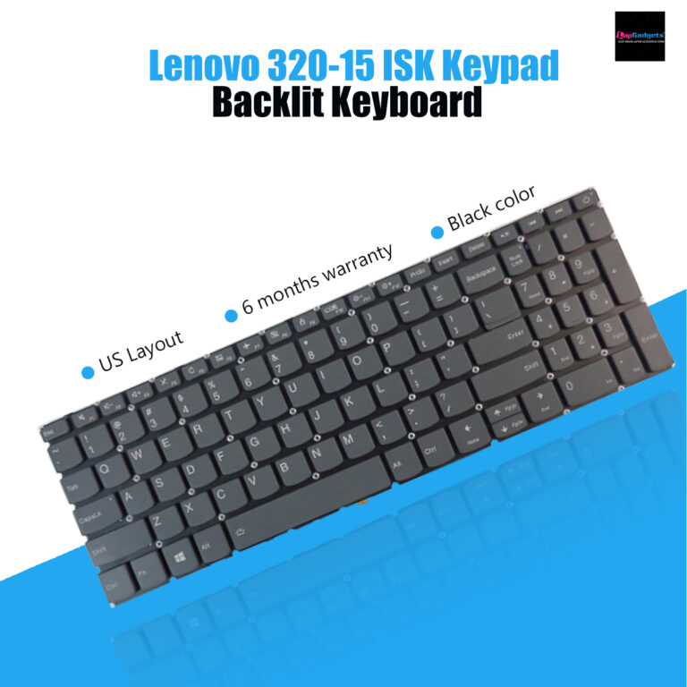 Backlit Keyboard Compatible with Lenovo 320-15ISK, 320-15ABR, 320-15IAP, 320-15AST, 320-15IKB, 320-17ABR, 320-17IKB, 320-17ISK, and 330-15IKB"