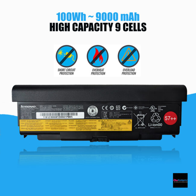 lenovo 57++ battery for T440P T540P W540 W541 L440 L540 Series