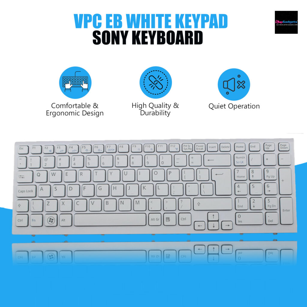 Sony Vaio VPC-EB Series White Keyboard