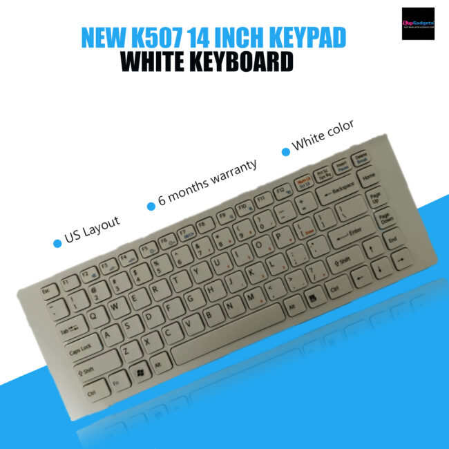 Sony K507 White Laptop Keyboard