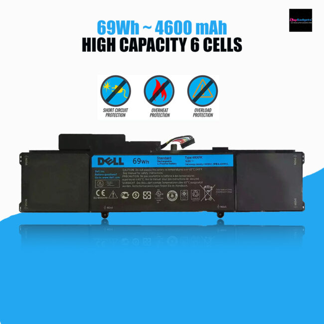 DELL l XPS 14 (L421x) 69Wh 6-cell Laptop Battery - 4RXFK Laptop Battery