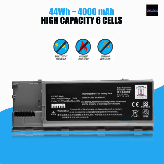 Laptop Battery Replacement for Dell Latitude D620