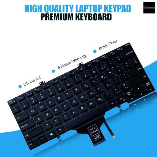 Laptop Keyboard For Dell 7400