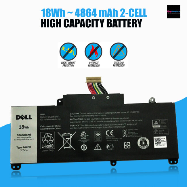 Original Dell 74XCR Laptop Battery,Original Dell 74XCR Laptop Battery price, dell laptop battery, Dell Venue 8 Pro 5830 battery