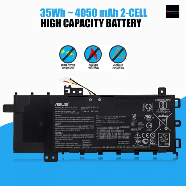Asus original laptop battery for c21n1818 1 price, asus original laptop battery for c21n1818 1 , asus original laptop battery for c21n1818 1, c21n1818-1 battery, asus x512f battery, asus vivobook 15 battery replacement