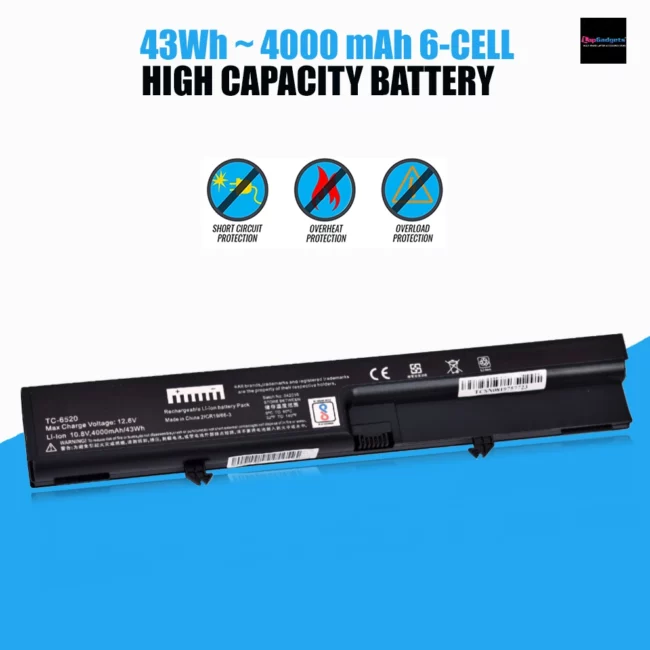 Compatible Laptop Battery for HP 6520 ,laptop battery for hp, replacement laptop battery for hp, compatible battery for laptop, Compatible Laptop Battery for HP, hp compatible battery price, hp battery price